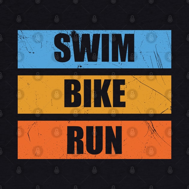 Triathlon - Swim Bike Run by Kudostees